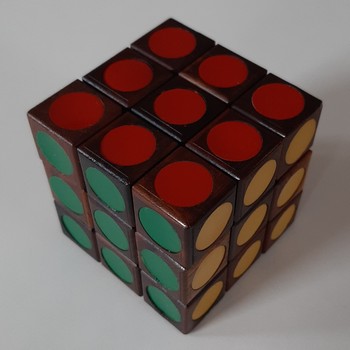 Rubiks cube from wood - edge lenght=6cm