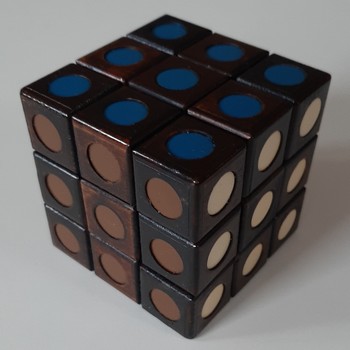 Rubiks cube from wood - edge lenght=7,5cm