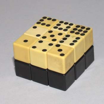 DOMINO type GROOVE, old, scrambled, without box - US$ 25.00