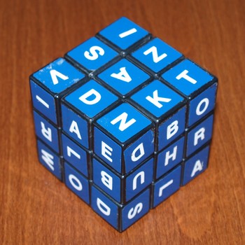 Rubiks Cube with letter without box - US$ 18.00