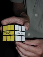 Cube 21 with his sign